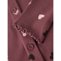 NAME IT Langærmet Rib Bluse Vemia Wild Ginger Hearts